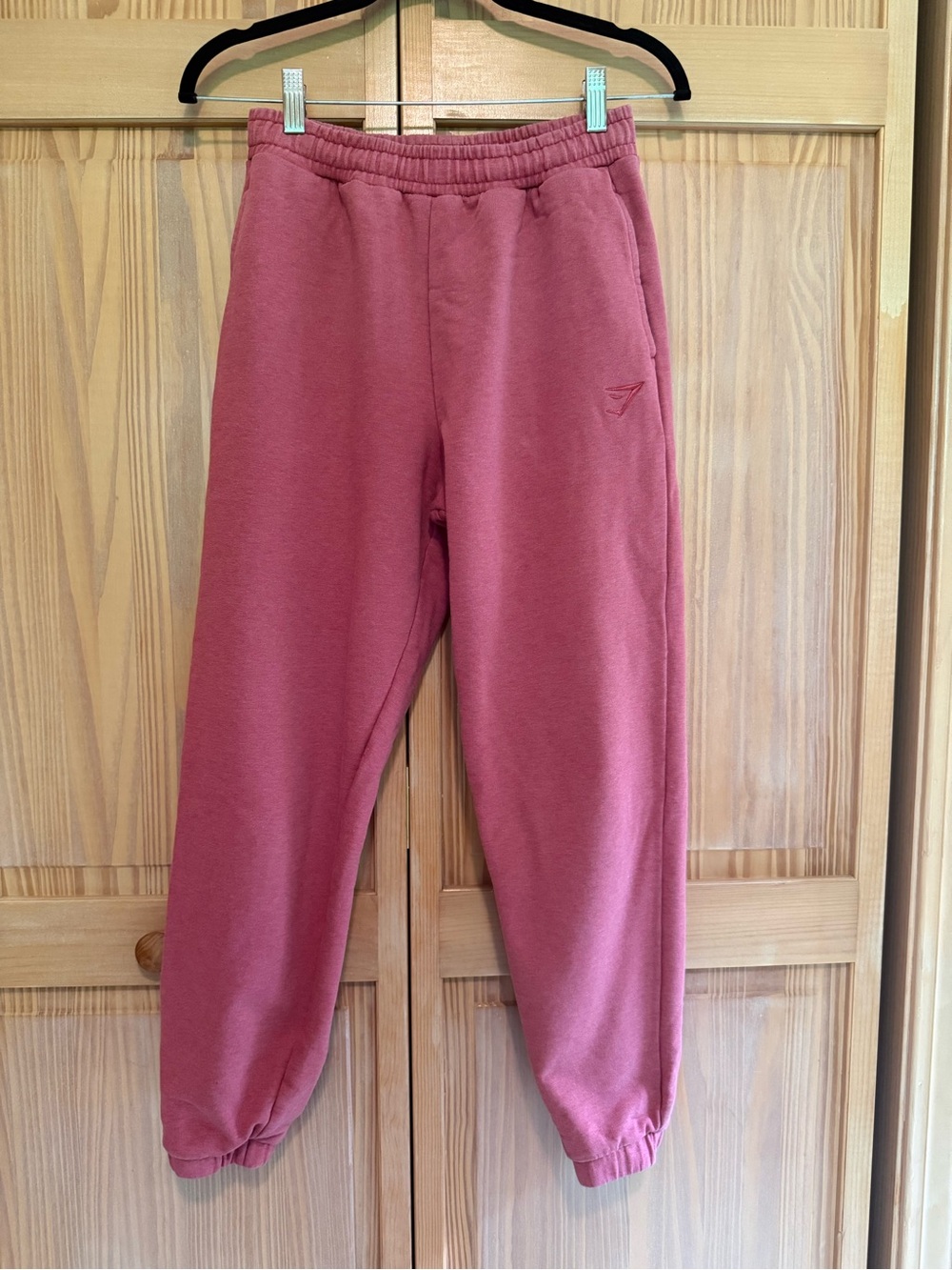 Gymshark Pink Logo Joggers